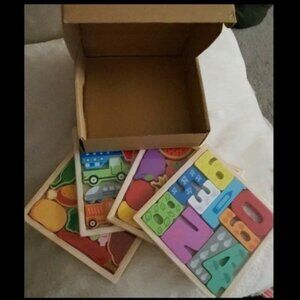 Children's Wooden Puzzle Set *New*
